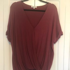 Grace & Lace cross crepe tee.